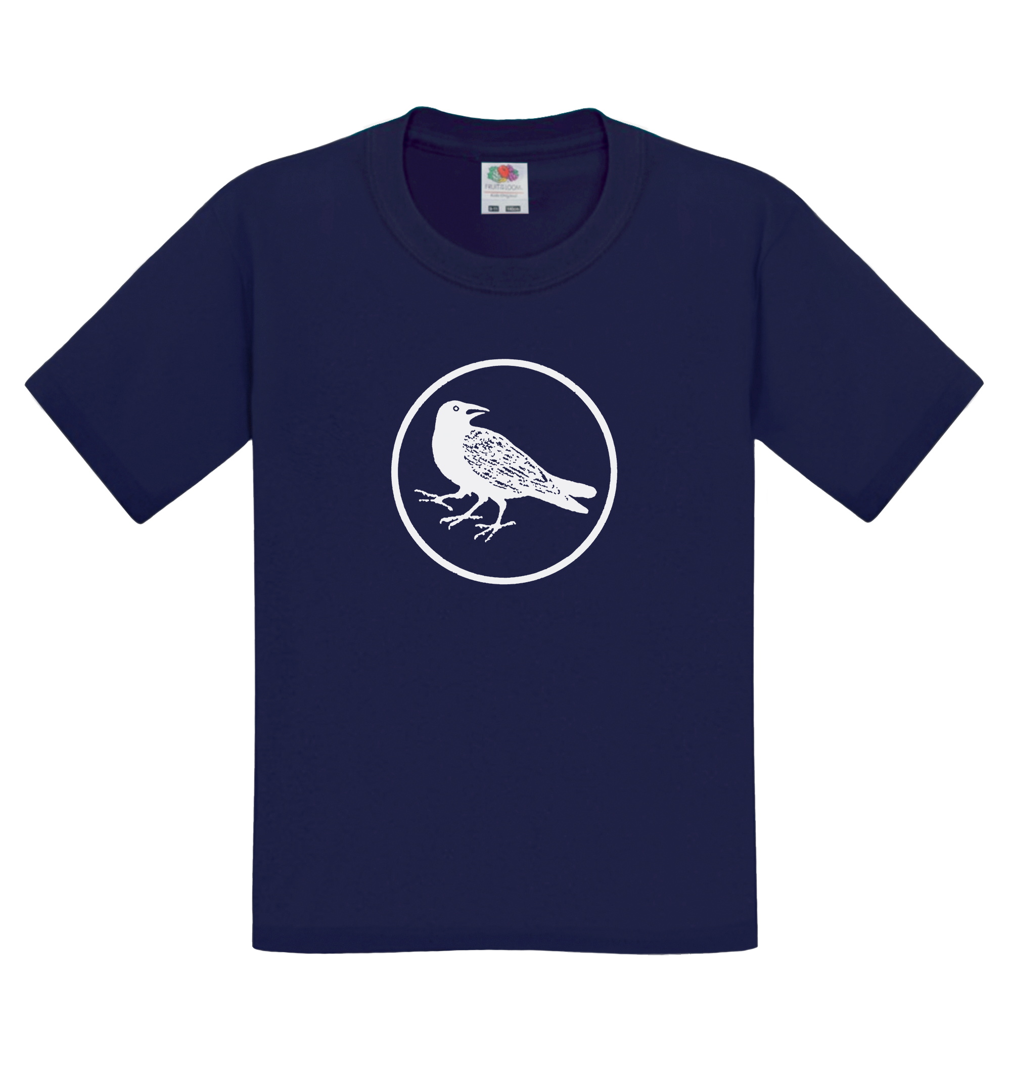 Yatagarasu (Three-Legged Crow) (White Ink) - Standard - Kids' T-Shirt