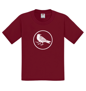 Yatagarasu (Three-Legged Crow) (White Ink) - Standard - Kids' T-Shirt