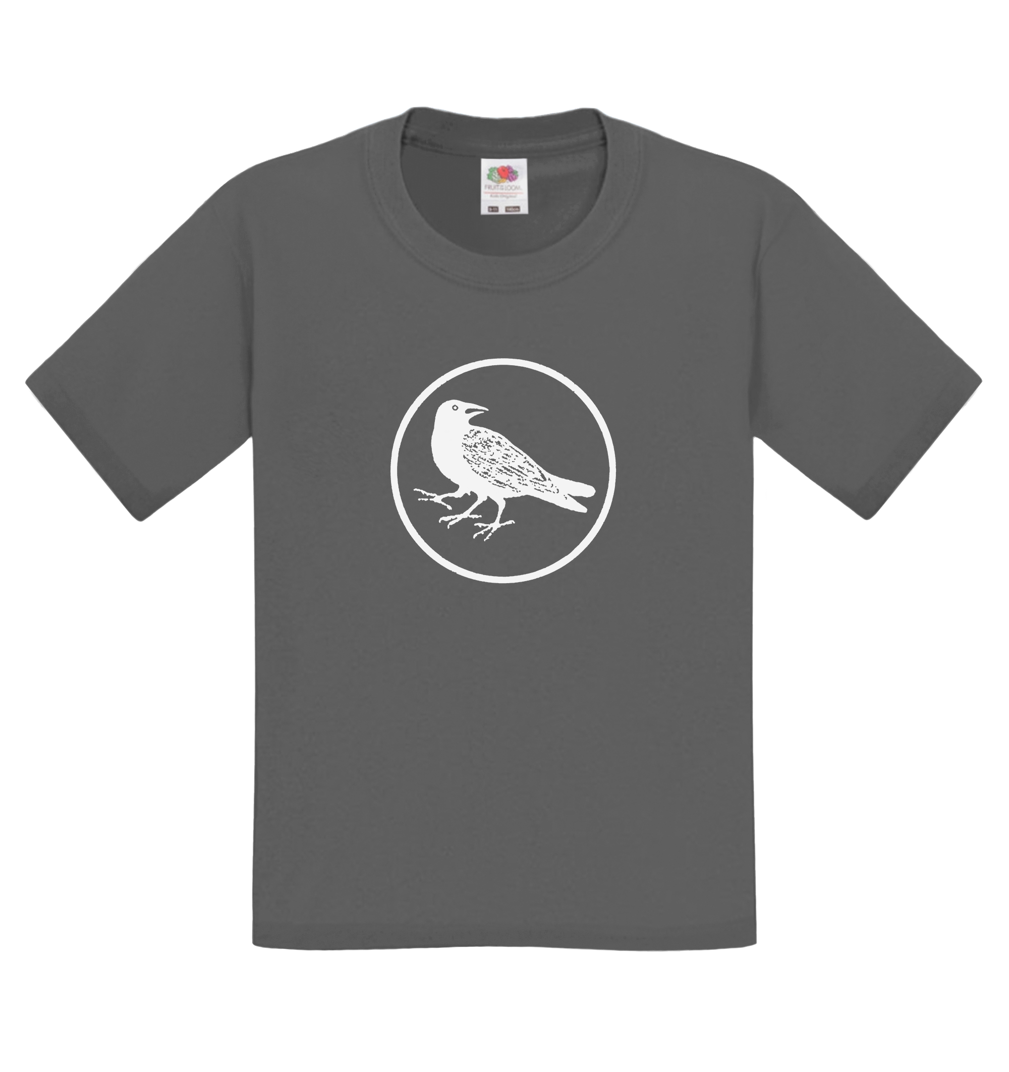 Yatagarasu (Three-Legged Crow) (White Ink) - Standard - Kids' T-Shirt