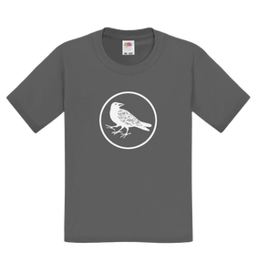 Yatagarasu (Three-Legged Crow) (White Ink) - Standard - Kids' T-Shirt