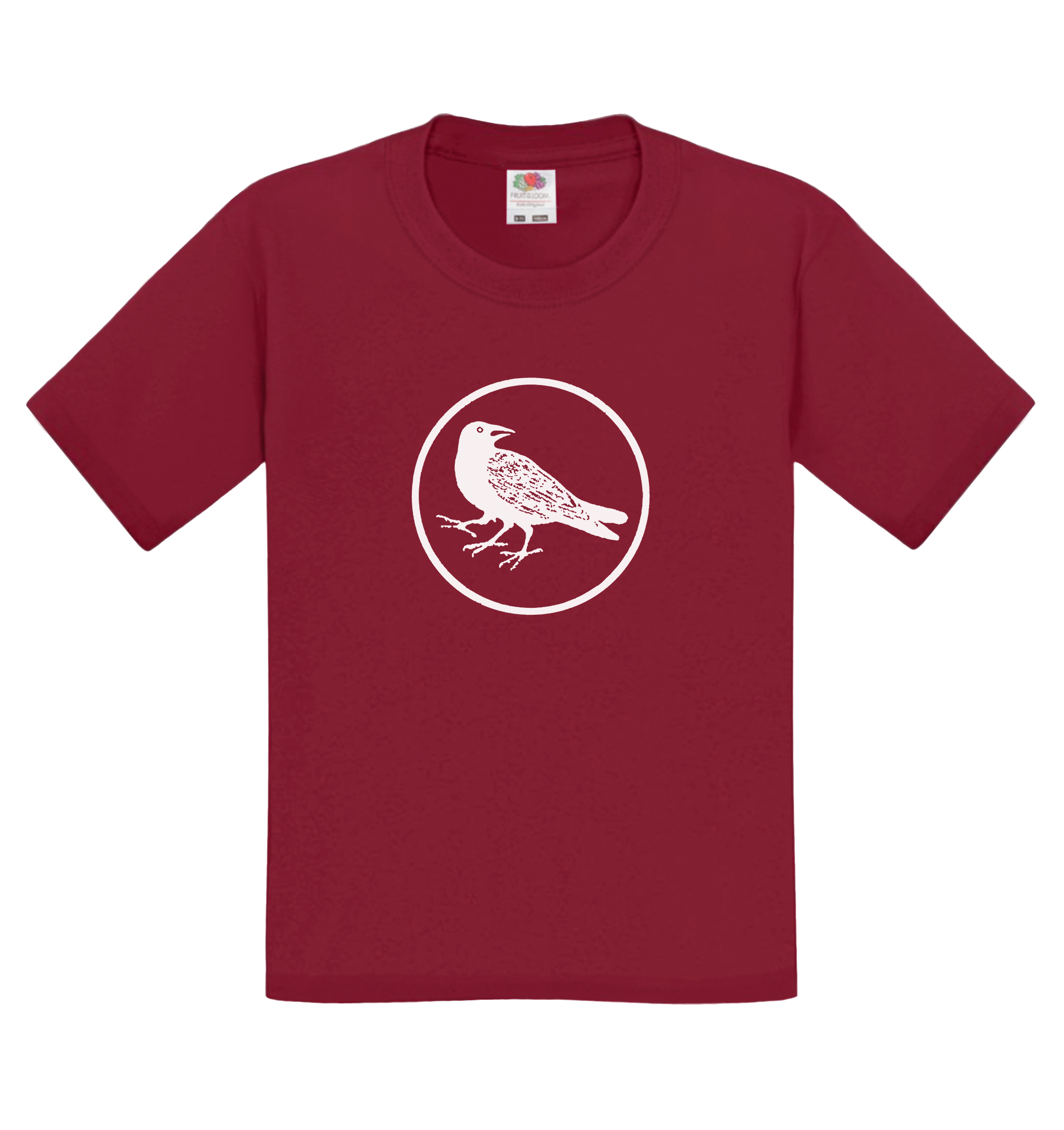 Yatagarasu (Three-Legged Crow) (White Ink) - Standard - Kids' T-Shirt