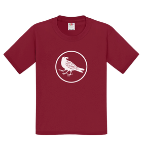 Yatagarasu (Three-Legged Crow) (White Ink) - Standard - Kids' T-Shirt