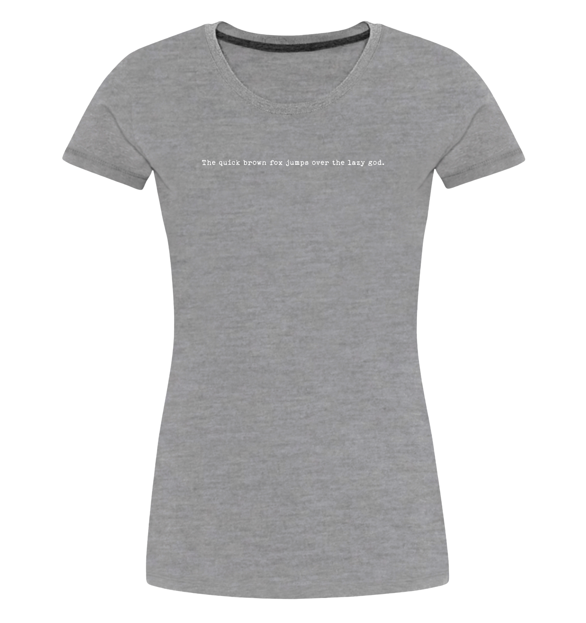 Alphabet Koan (White Ink) - Premium - Women's Classic T-Shirt