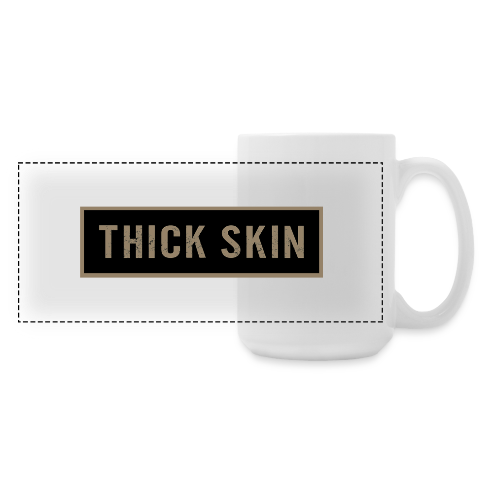 Thick Skin (banner) White Mug - white