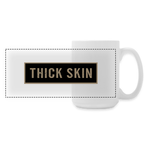 Thick Skin (banner) White Mug - white