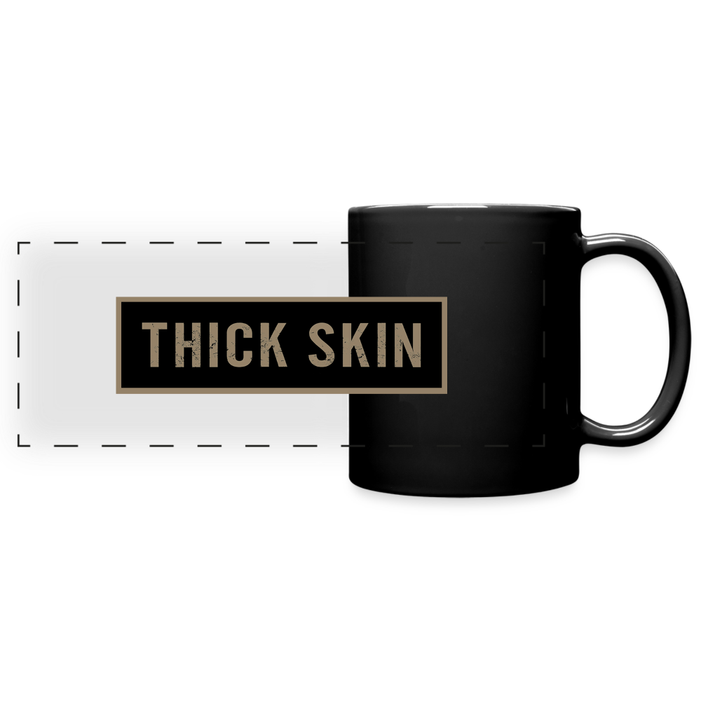 Thick Skin (banner) - Black Mug - black