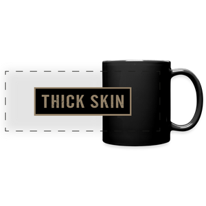 Thick Skin (banner) - Black Mug - black